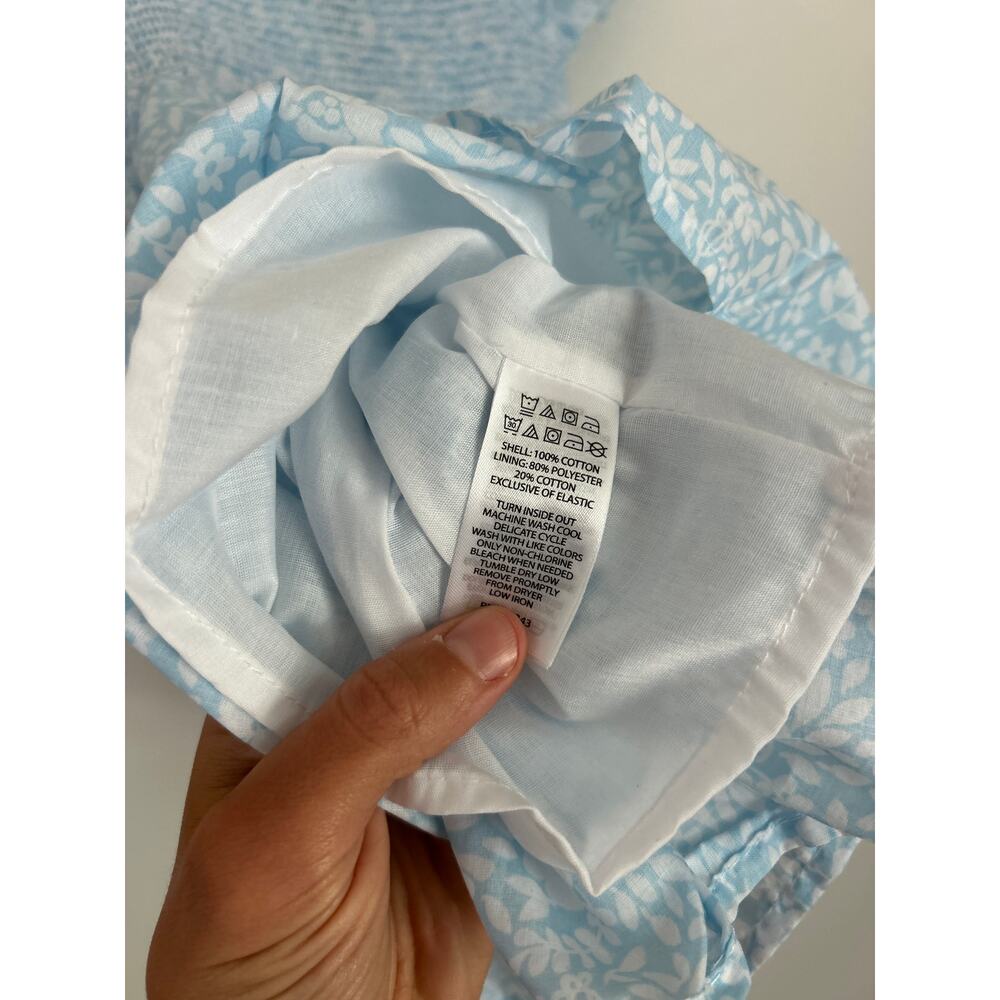 Joie Baby Blue Floral Smocked Puff Sleeve Dress 2T NWT - Picture 6 of 6